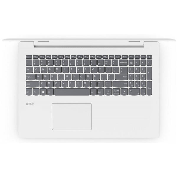 Laptop Lenovo IdeaPad 330 ARR, 15.6 inch HD 1366 x 768, AMD Ryzen 3 2200U, 4GB DDR4, 256GB SSD, Radeon Vega 3, FreeDos, Blizzard White