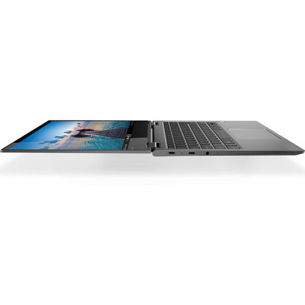 Laptop Lenovo Yoga 730, 13.3 inch FHD IPS Touch 1920 x 1080, Intel Core i7-8565U, 8GB DDR4, 256GB SSD, GMA UHD 620, Win 10 Home, Iron Grey, Active Pen