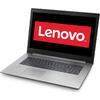 Laptop Lenovo IdeaPad 330 IKBR, 15.6 inch FHD, Procesor Intel® Core™ i3-7020U (3M Cache, 2.30 GHz), 8GB DDR4, 512GB SSD, GMA HD 620, FreeDos, Platinum Grey
