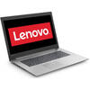 Laptop Lenovo IdeaPad 330 IKBR, 15.6 inch FHD, Procesor Intel® Core™ i3-7020U (3M Cache, 2.30 GHz), 8GB DDR4, 512GB SSD, GMA HD 620, FreeDos, Platinum Grey