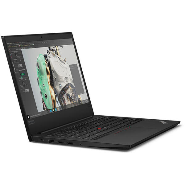 Laptop Lenovo ThinkPad E490, 14 FHD IPS, Procesor Intel Core i7-8565U (8M Cache, up to 4.60 GHz), 8GB DDR4, 512GB SSD, Radeon RX 550X 2GB, Win 10 Pro, Black