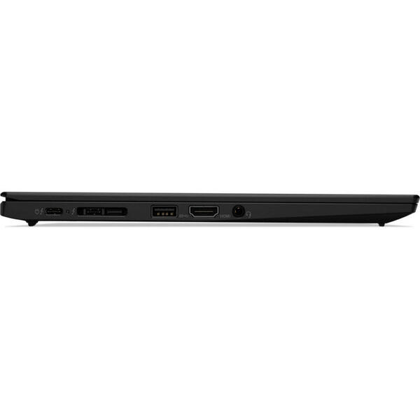Laptop Lenovo ThinkPad X1 Carbon 7th gen, 14 inch FHD IPS, Procesor Intel Core i7-8565U (8M Cache, up to 4.60 GHz), 16GB, 512GB SSD, GMA UHD 620, 4G LTE, FingerPrint Reader, Win 10 Pro, Black Paint