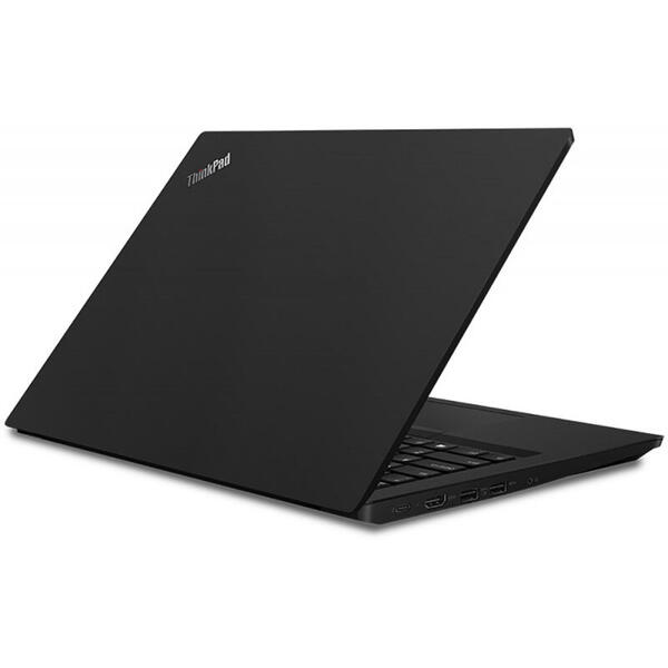 Laptop Lenovo 14'' ThinkPad E490, FHD IPS, Intel Core i5-8265U (6M Cache, up to 3.90 GHz), 8GB DDR4, 256GB SSD, GMA UHD 620, Win 10 Pro, Black