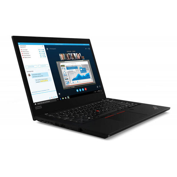 Laptop Lenovo 14'' ThinkPad L490, FHD IPS, Intel Core i5-8265U (6M Cache, up to 3.90 GHz), 8GB DDR4, 512GB SSD, GMA UHD 620, 4G LTE, Win 10 Pro, Black