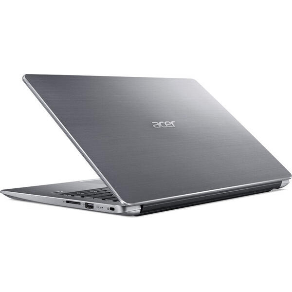 Laptop Acer 14'' Swift 3 SF314-56, FHD IPS, Intel Core i3-8145U (4M Cache, up to 3.90 GHz), 8GB DDR4, 256GB SSD, GMA UHD 620, Win 10 Home, Silver