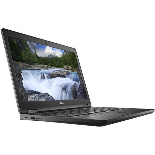 Laptop Dell 15.6'' Latitude 5591 (seria 5000), FHD, Intel Core i5-8400H (8M Cache, up to 4.20 GHz), 8GB DDR4, 256GB SSD, GMA UHD 630, FingerPrint Reader, Win 10 Pro, Black