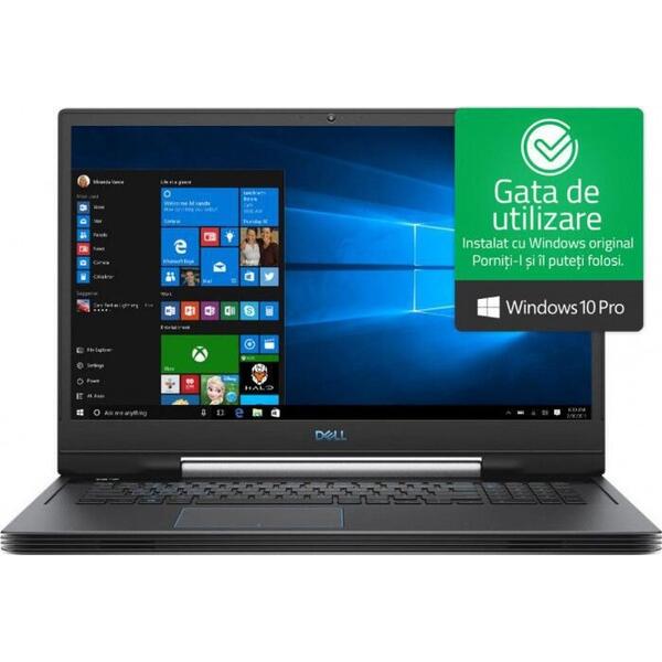 Laptop Dell Inspiron 7790 G7, 17.3 FHD, Intel Core i7-9750H, 512GB SSD, 16GB, nVidia GeForce RTX 2070 8GB, Win10 Pro, Black