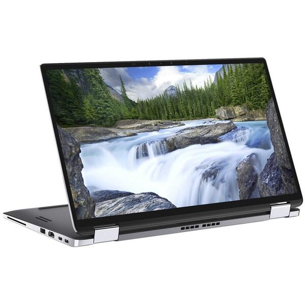 Laptop 2 in 1 Dell Latitude 7400 2in1, Intel Core i5-8365U, 14" FHD Touch, 16GB, 256GB SSD, Intel UHD Graphics 620, Win10 Pro, Argintiu