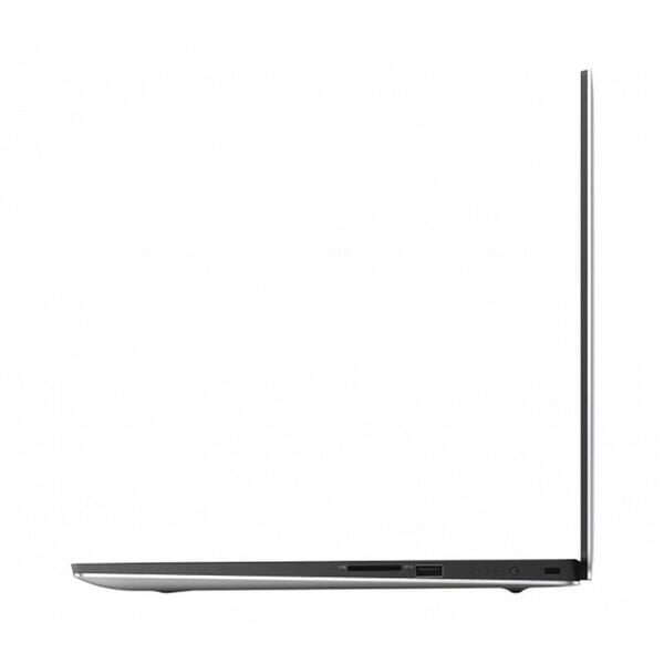 Laptop Dell XPS 15 7590, 15.6 inch 4k UHD, Intel Core i9-9980HK, 16GB, 512GB SSD, nVidia GeForce GTX 1650 4GB, Win10 Pro, Argintiu