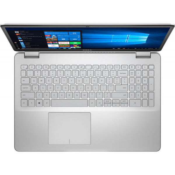 Laptop Dell Inspiron 5584, FHD, Intel Core i5-8265U, 8GB DDR4, 256GB SSD, GeForce MX130 2GB, Linux, Platinum Silver