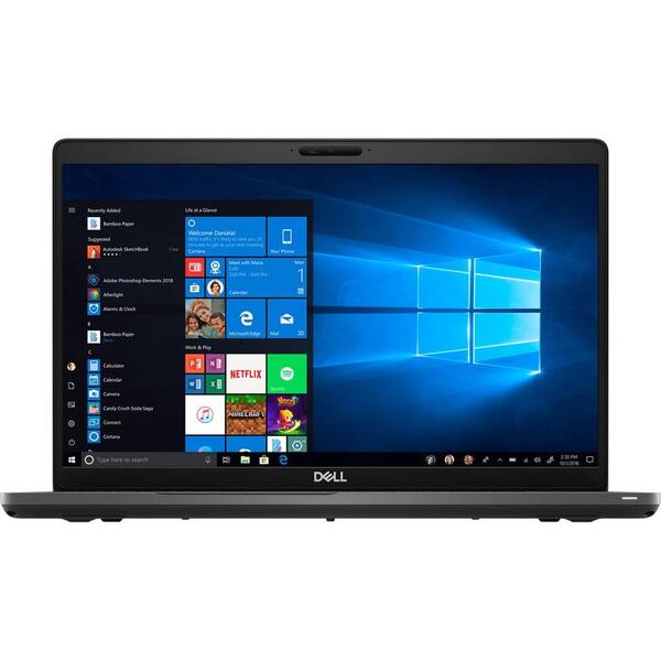 Laptop Dell Latitude 5500, 15.6 FHD, Intel Core Whiskey Lake (8th Gen) i7-8665U, 512GB SSD, 16GB, Win10 Pro, Black