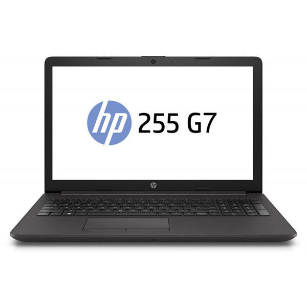 Laptop HP 255 G7, 15.6 inch HD, Procesor AMD A4-9125, 4GB DDR4, 1TB, Radeon R3, FreeDos, Dark Ash Silver