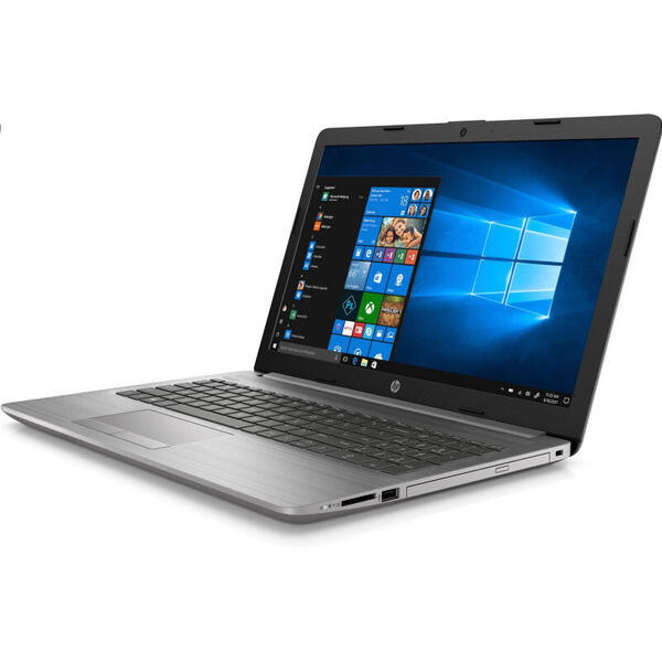 Laptop HP 250 G7, 15.6 inch FHD, Intel Core i3-1005G1, 8GB DDR4, 1TB HDD, Intel UHD, Free DOS, Silver