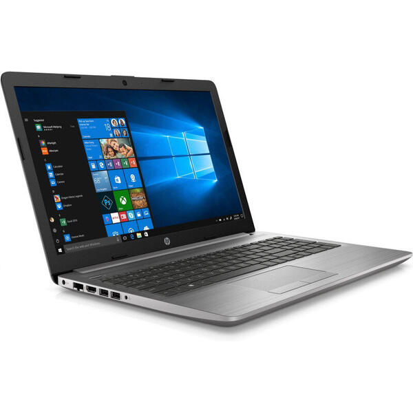 Laptop HP 250 G7, 15.6 inch FHD, Intel Core i3-1005G1, 8GB DDR4, 256GB, Intel UHD, Free DOS, Silver