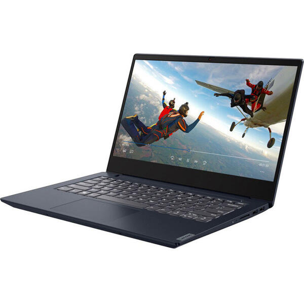 Laptop Lenovo IdeaPad S340, 14 inch FHD IPS, Intel Core i5-8265U, 8GB DDR4, 1TB + 128GB SSD, GeForce MX230 2GB, FreeDos, Abyss Blue