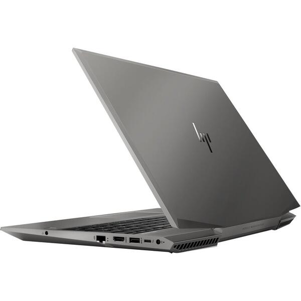 Laptop HP ZBook 15 G6, 15.6 inch FHD, Processor E-2286M, NVIDIA Quadro T2000, 32 GB, 512 GB SSD, Windows 10 Pro, Silver