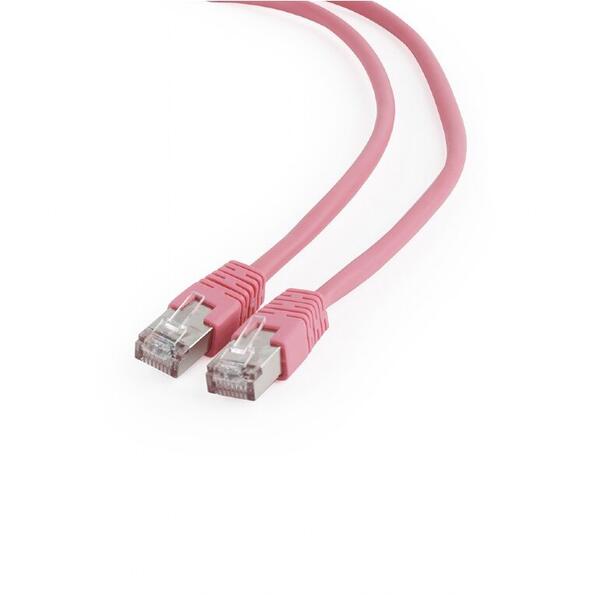 Patch Cord Gembird RJ45, cat. 6, FTP, 1m, pink