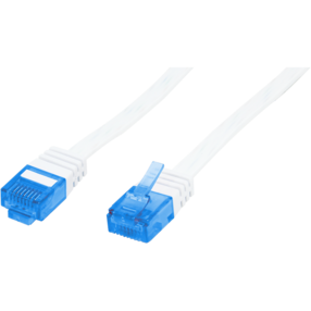 Patch Cord Logilink RJ45, cat. 5e, U/UTP, 0.5m, alb