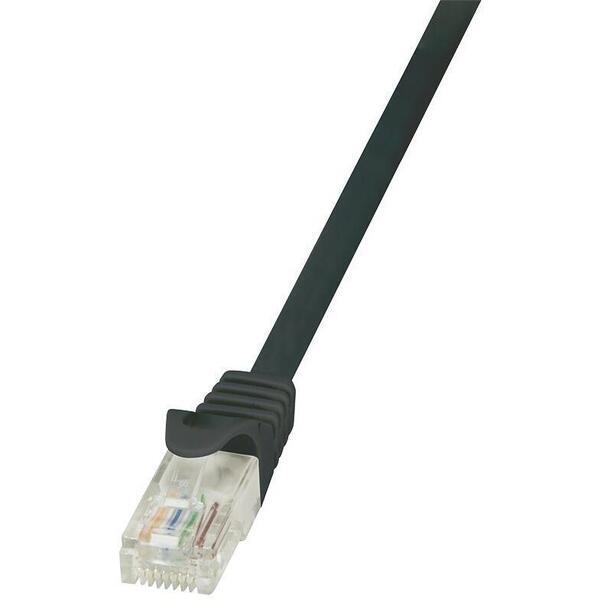 Patch Cord Logilink RJ45, CAT5e, F/UTP, 0,25m, negru