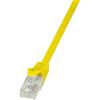 Patch Cord Logilink RJ45, CAT.5e, F/UTP, 0,5m, galben