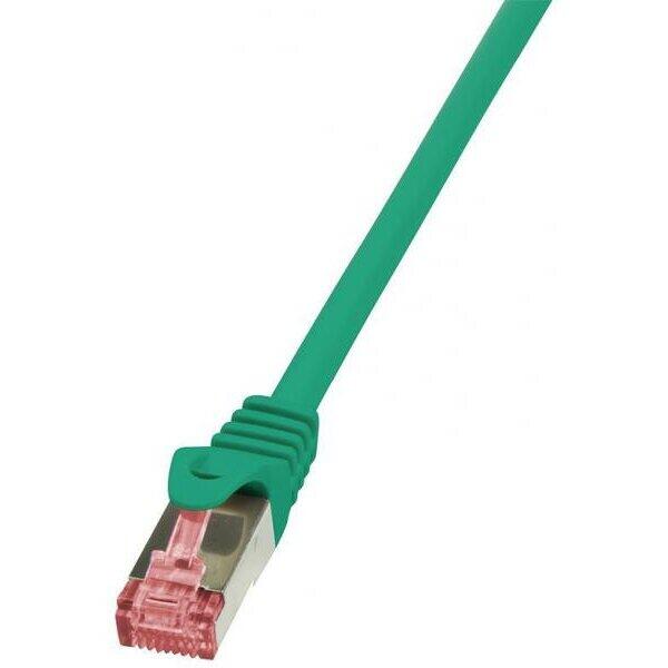 Patch Cord Logilink RJ45, Cat.6, S/FTP, 0,5m, verde
