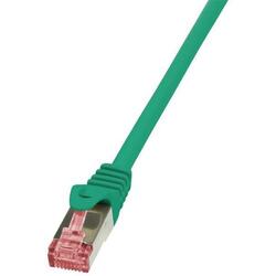 RJ45, Cat.6, S/FTP, 0,5m, verde