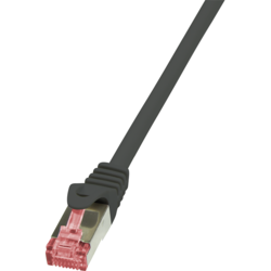 RJ45, Cat.6, S/FTP, 1.00m, negru