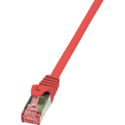 RJ45, Cat.6, S/FTP, 1.00m, roșu