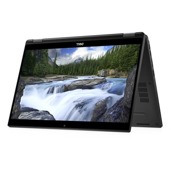 Laptop 2 in 1 Dell Latitude 7390, 13.3" FHD, Intel Core i5-8250U, 8GB, 256GB SSD, Intel UHD Graphics 620, Windows 10 Pro, Negru