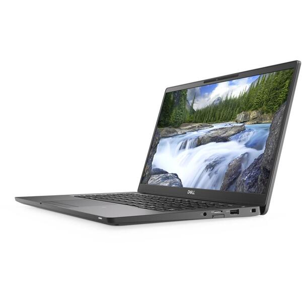 Laptop Dell Latitude 7400, 14" FHD, Intel Core i5-8265U, 8GB, 256GB SSD, Intel UHD Graphics 620, Windows 10 Pro, Black