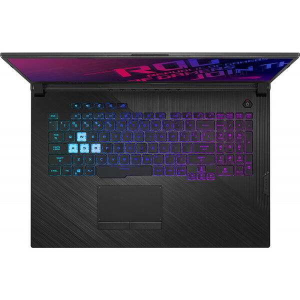 Laptop Asus Gaming ROG Strix G G731GT, 17.3'' FHD, Intel Core i7-9750H, 8GB, 512GB SSD, GeForce GTX 1650 4GB, No OS, Black