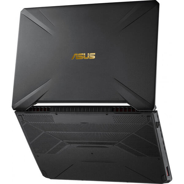 Laptop Asus Gaming TUF FX505DV, 15.6'' FHD, AMD Ryzen 5 3550H, 8GB, 512GB SSD, GeForce RTX 2060 6GB, No OS, Black