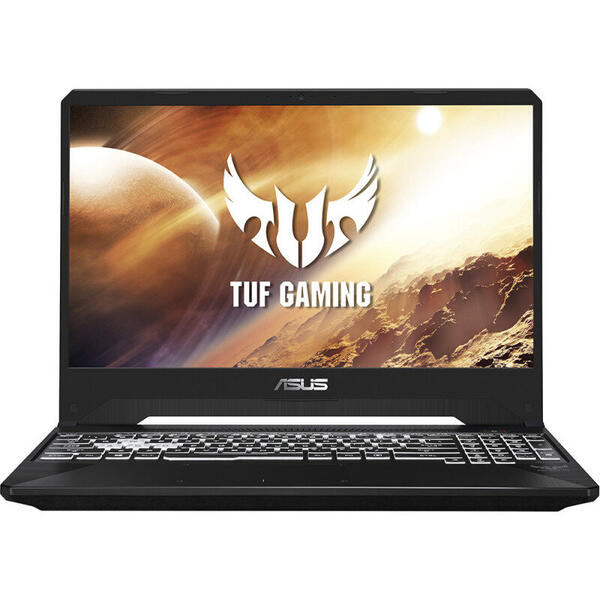 Laptop Asus Gaming TUF FX505DV, 15.6'' FHD, Ryzen 7 3750H, 8GB, 512GB SSD, GeForce RTX 2060 6GB, No OS, Stealth Black