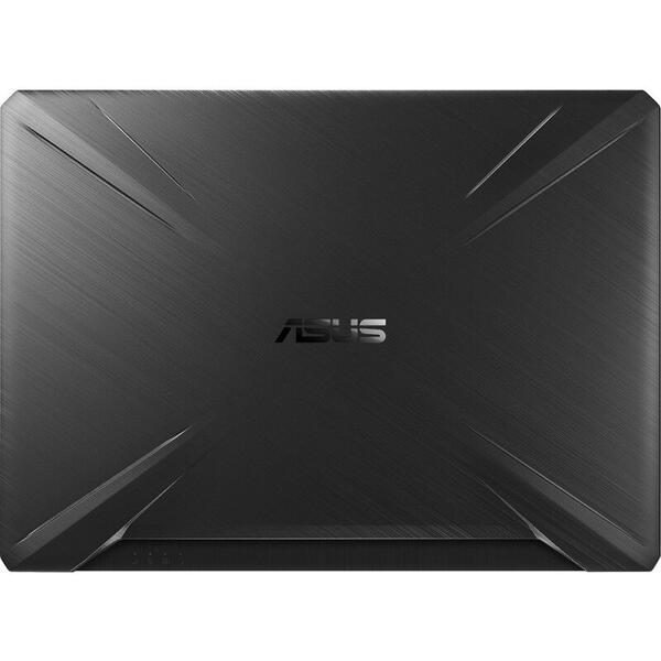 Laptop Asus Gaming TUF FX505DV, 15.6'' FHD, Ryzen 7 3750H, 8GB, 512GB SSD, GeForce RTX 2060 6GB, No OS, Stealth Black