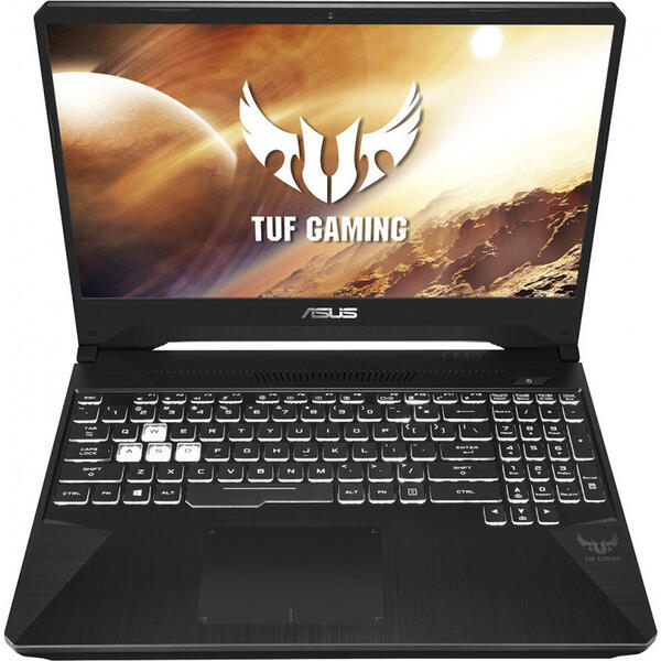 Laptop Asus Gaming TUF FX505DV, 15.6'' FHD, Ryzen 7 3750H, 8GB, 512GB SSD, GeForce RTX 2060 6GB, No OS, Stealth Black