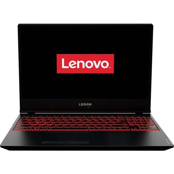 Laptop Lenovo Gaming Legion Y7000, 15.6'' FHD, Intel Core i7-9750H, 16GB, 512GB SSD + 1TB HDD, GeForce GTX 1650 4GB, FreeDos, Black