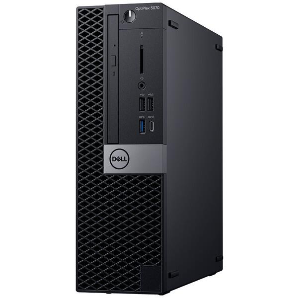 Sistem Brand Dell OptiPlex 5070 SFF, Intel Core i7-9700, 16GB DDR4, 256GB SSD, GMA UHD 630, Linux