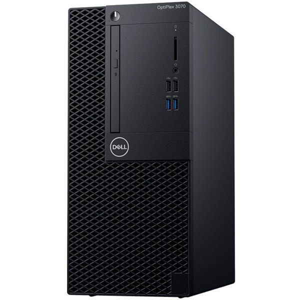 Sistem Brand Dell OptiPlex 3070 MT, Intel Core i5-9500, 8GB DDR4, 1TB SSD, GMA UHD 630, Linux, Black