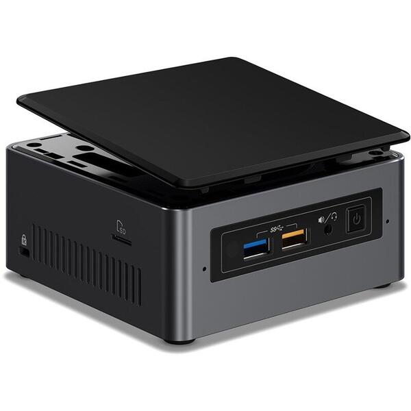 Mini PC Intel NUC NUC7i3BNH, Core i3-7100U, DDR4, M.2 SSD, HDD 2.5 inch, FreeDos