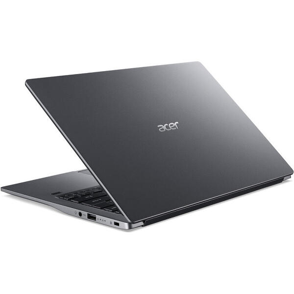 Laptop Acer Swift 3 SF314-57, 14'' FHD, Intel Core i3-1005G1, 4GB DDR4, 256GB SSD, GMA UHD, Win 10 Home, Steel Gray