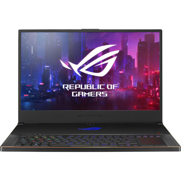 Laptop Asus Gaming ROG Zephyrus S GX701GWR, 17.3'' FHD, Intel Core i7-9750H, 16GB DDR4, 1TB SSD, GeForce RTX 2070 8GB, Win 10 Home, Black