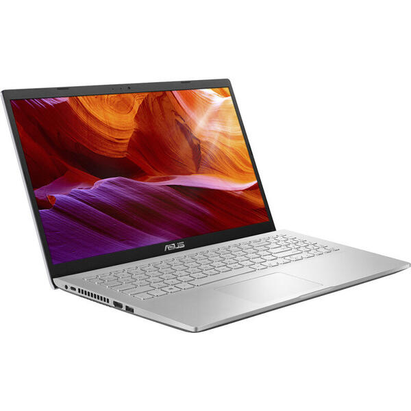 Laptop Asus X509FA, 15.6'' FHD, Intel Core i7-8565U, 8GB DDR4, 512GB SSD, GMA UHD 620, Endless OS, Silver