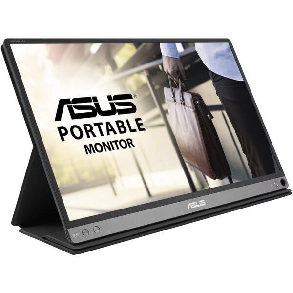 Monitor LED Asus MB16AP, 15.6 inch FHD, 5 ms, Dark/Gray, 60Hz