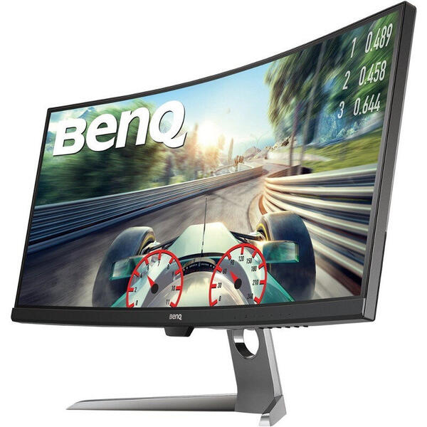 Monitor LED Benq Gaming EX3501R, Curbat, 35 inch WQHD HDR, 4 ms, Gray, FreeSync, 100Hz, USB C