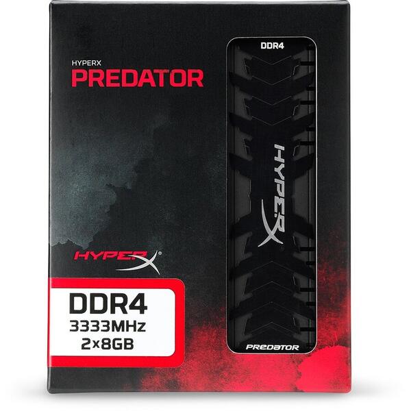 Memorie Kingston HyperX Predator Black 32GB DDR4 3333MHz CL16 Kit Dual Channel