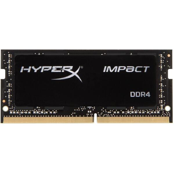 Memorie Notebook Kingston HyperX Impact, 32GB, DDR4, 2666MHz, CL15, 1.2v, Kit Dual Channel