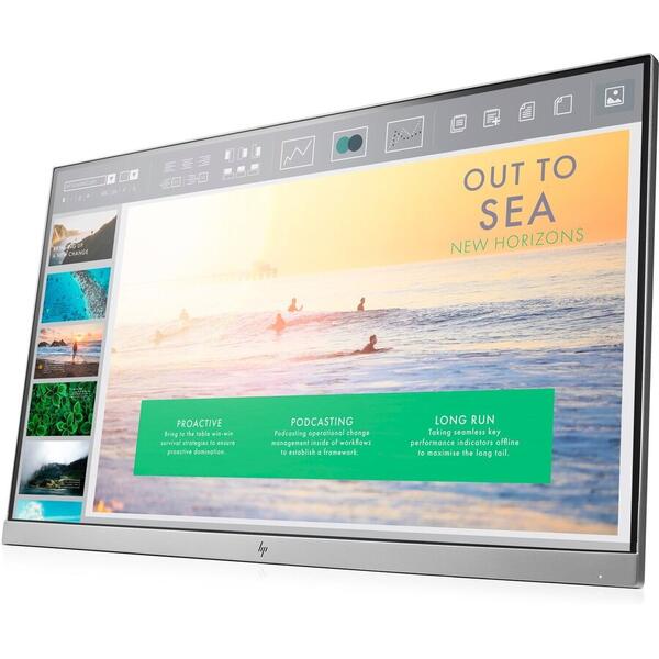 Monitor LED HP EliteDisplay E233, 23 inch FHD, 5ms, Argintiu, 60Hz