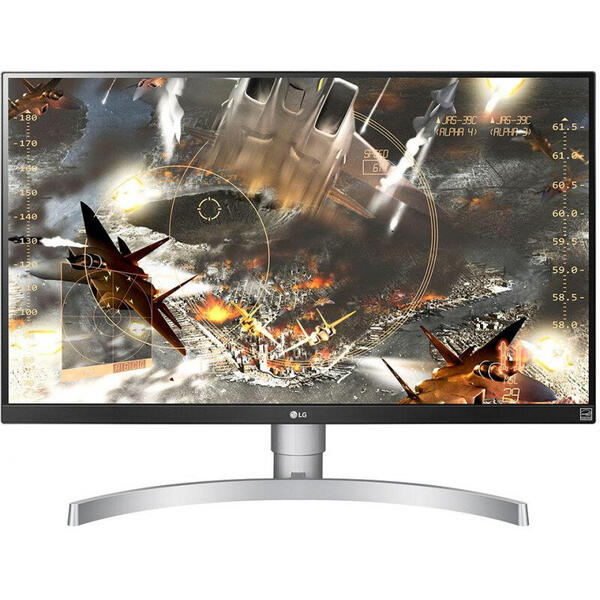 Monitor LED LG 27UL650-W, 27 inch 4K, 5ms, White-Black, Freesync, 60Hz