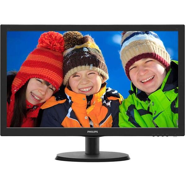 Monitor LED Philips 223V5LHSB2, 21.5 inch FHD, 5ms, Black, 60Hz