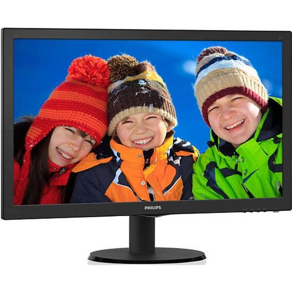 Monitor LED Philips 223V5LHSB2, 21.5 inch FHD, 5ms, Black, 60Hz